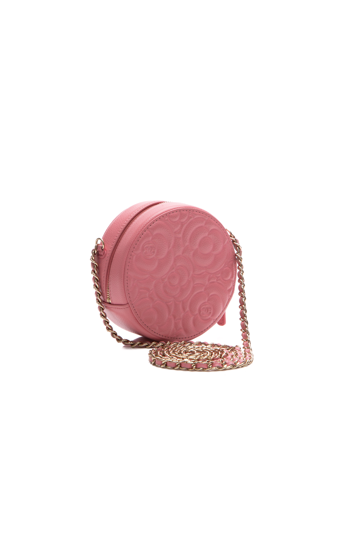 Chanel Camellia Round Clutch with Chain Bag