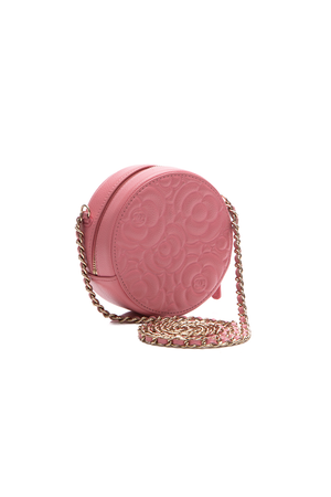 Round Camellia Chain Mini Bag