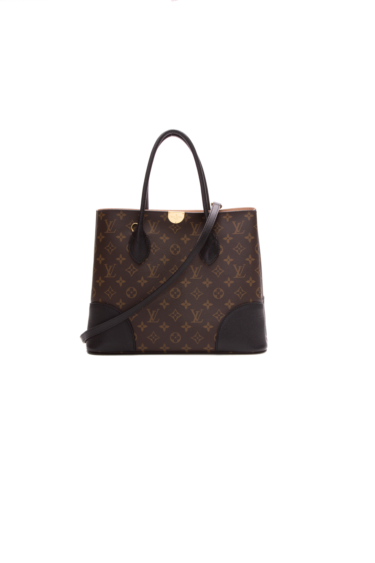 Authentic Louis Vuitton Flandrin Shoulder Bag Black / Brown