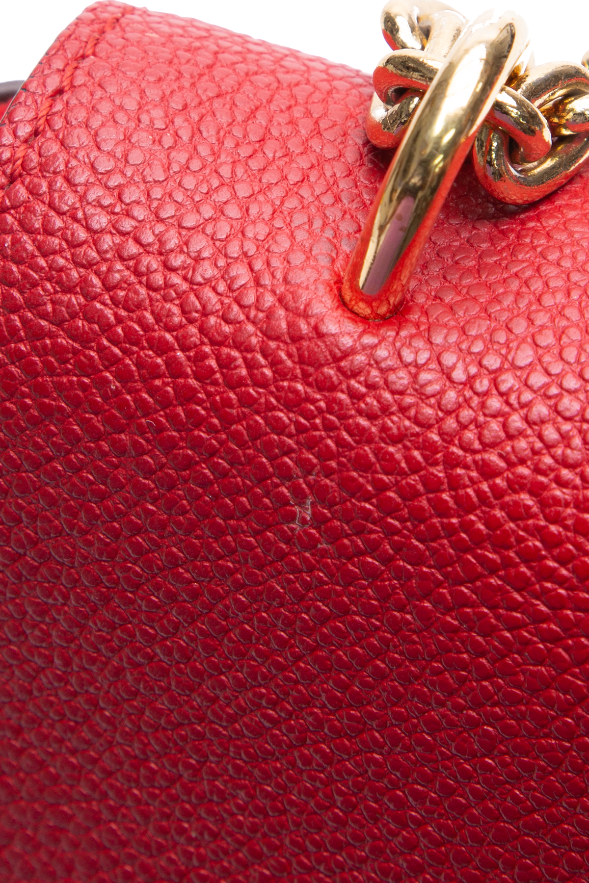 Louis Vuitton Pallas Chain Shoulder Bag in Red