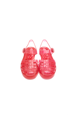 Gucci Pink Marmont Jelly Shoes- Size 38
