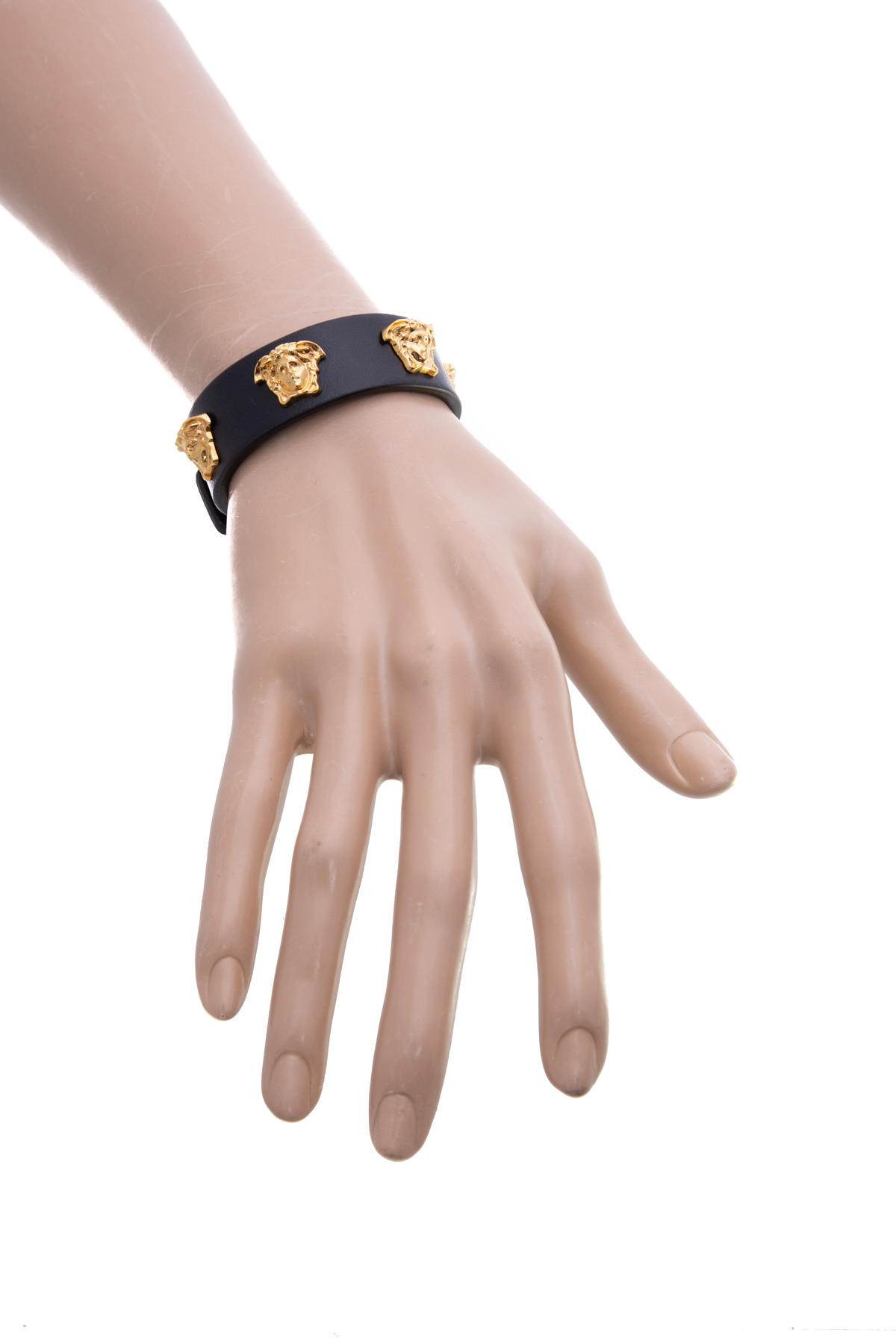 Versace medusa 2025 leather bracelet