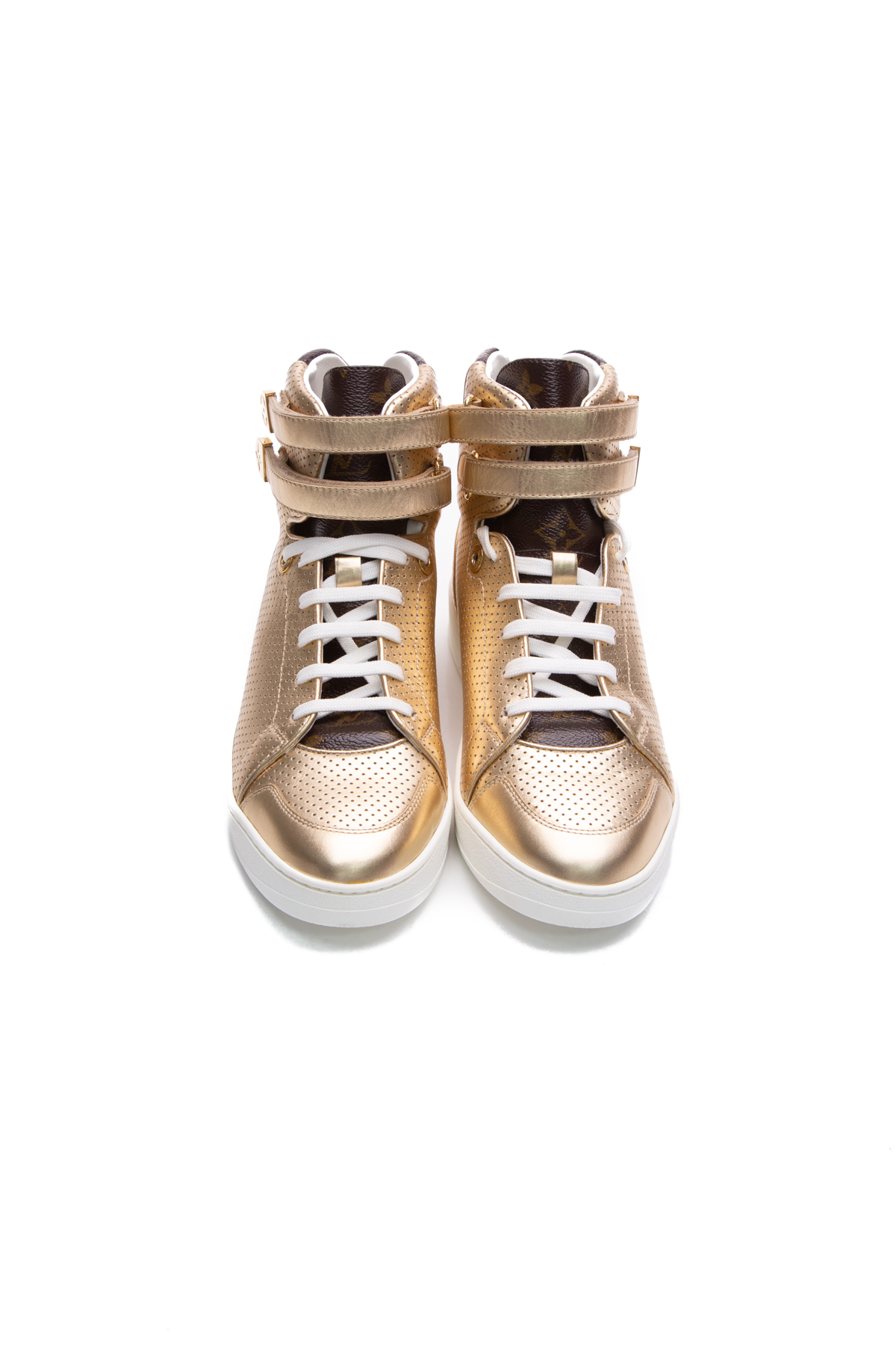 WMNS) LOUIS VUITTON LV Boombox High-top Sport Shoes Pink/White