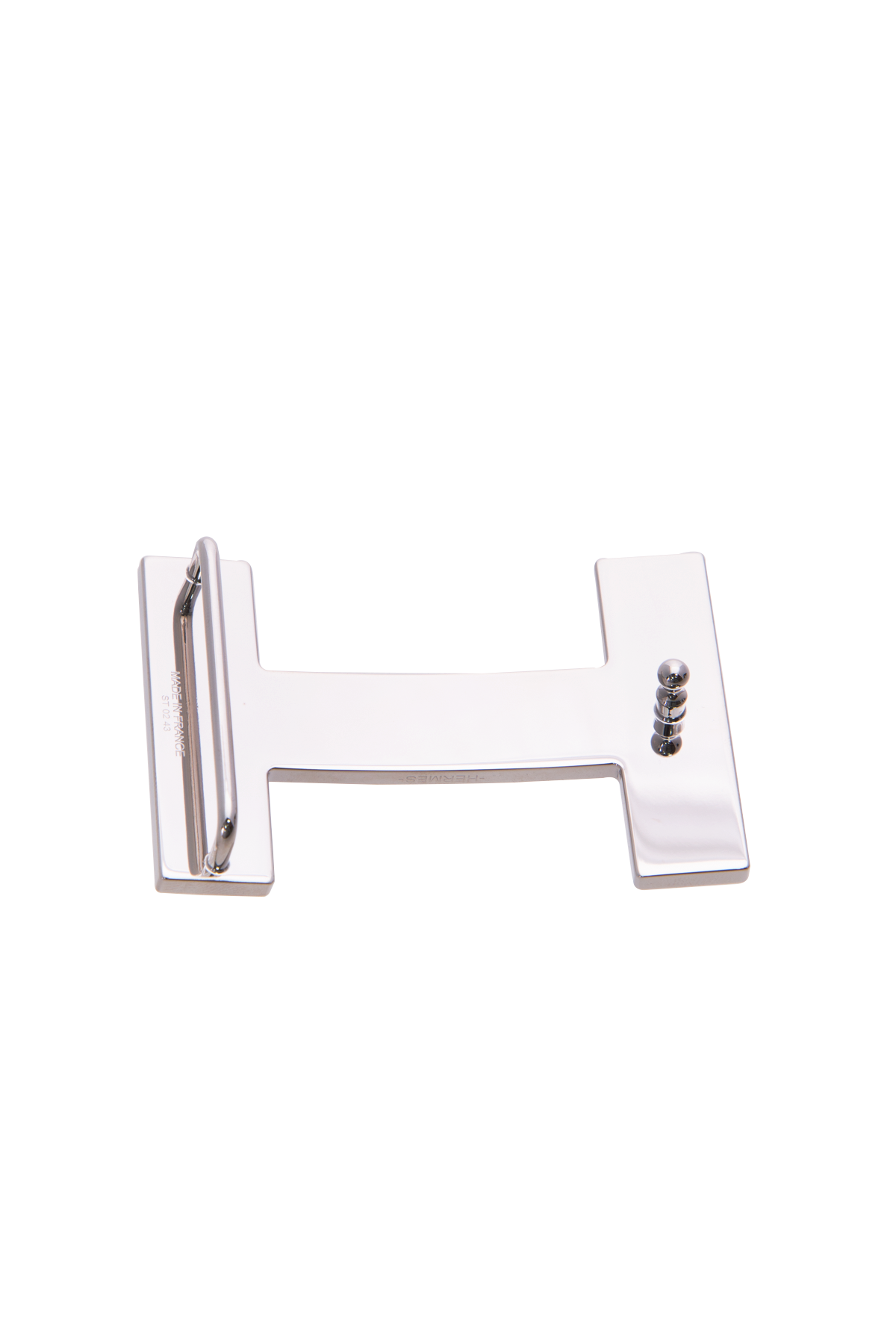 Hermes Silver Quizzip Buckle