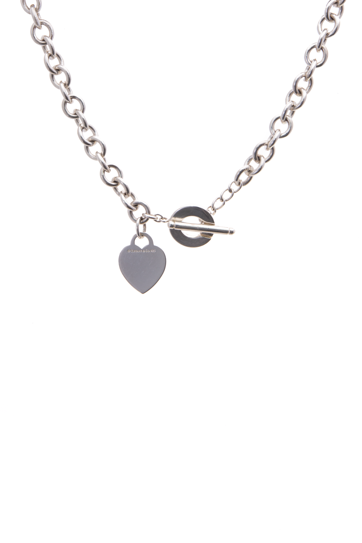 Tiffany & Co. Heart Tag Toggle Necklace - Sterling Silver Chain, Necklaces  - TIF169398 | The RealReal
