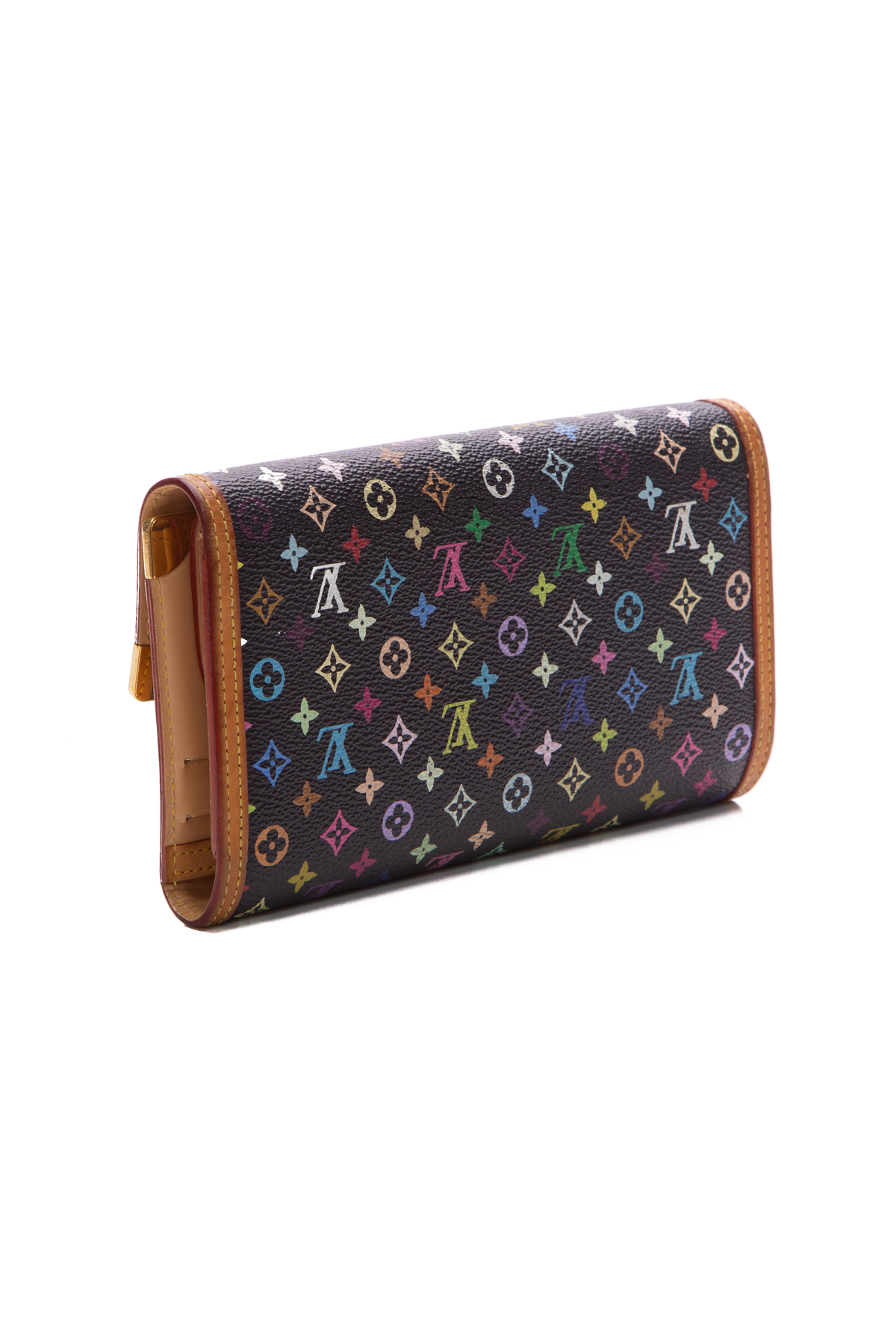 Louis Vuitton White Monogram Multicolored Canvas Porte Tresor International Wallet  Louis Vuitton