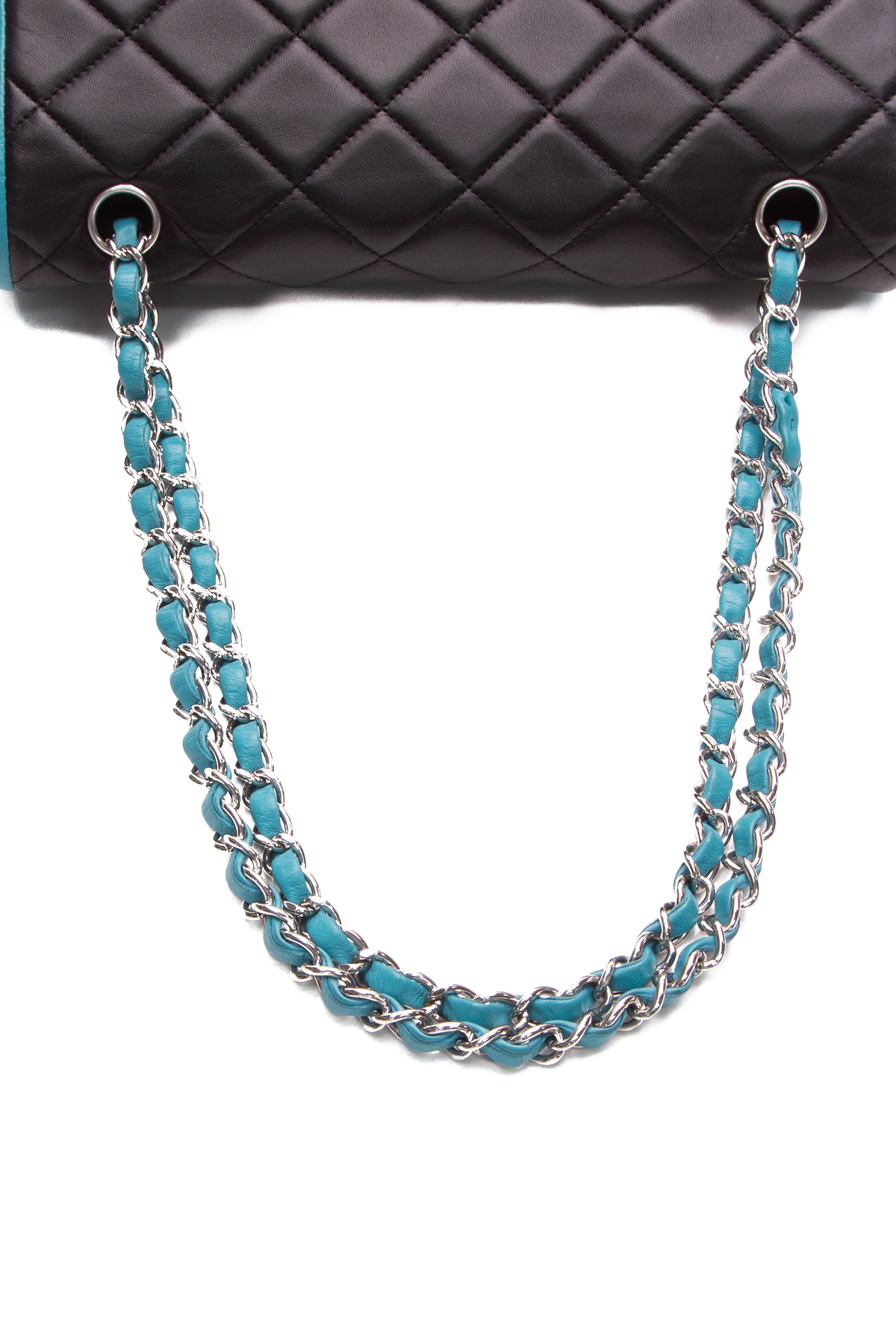 Chanel Bi-color Medium Double Flap Bag