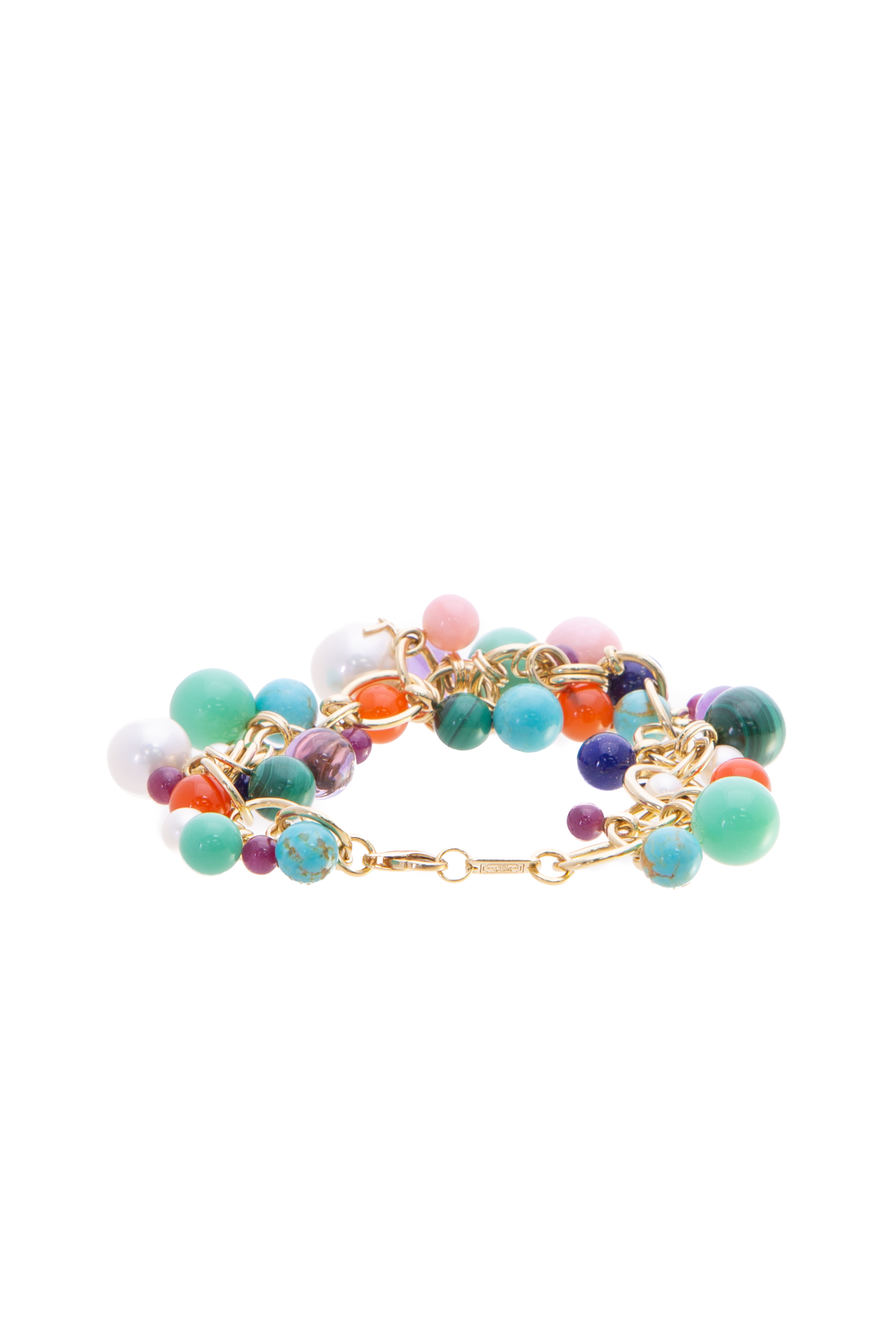 Ippolita Yellow Gold Nova Cluster Multistone Bracelet