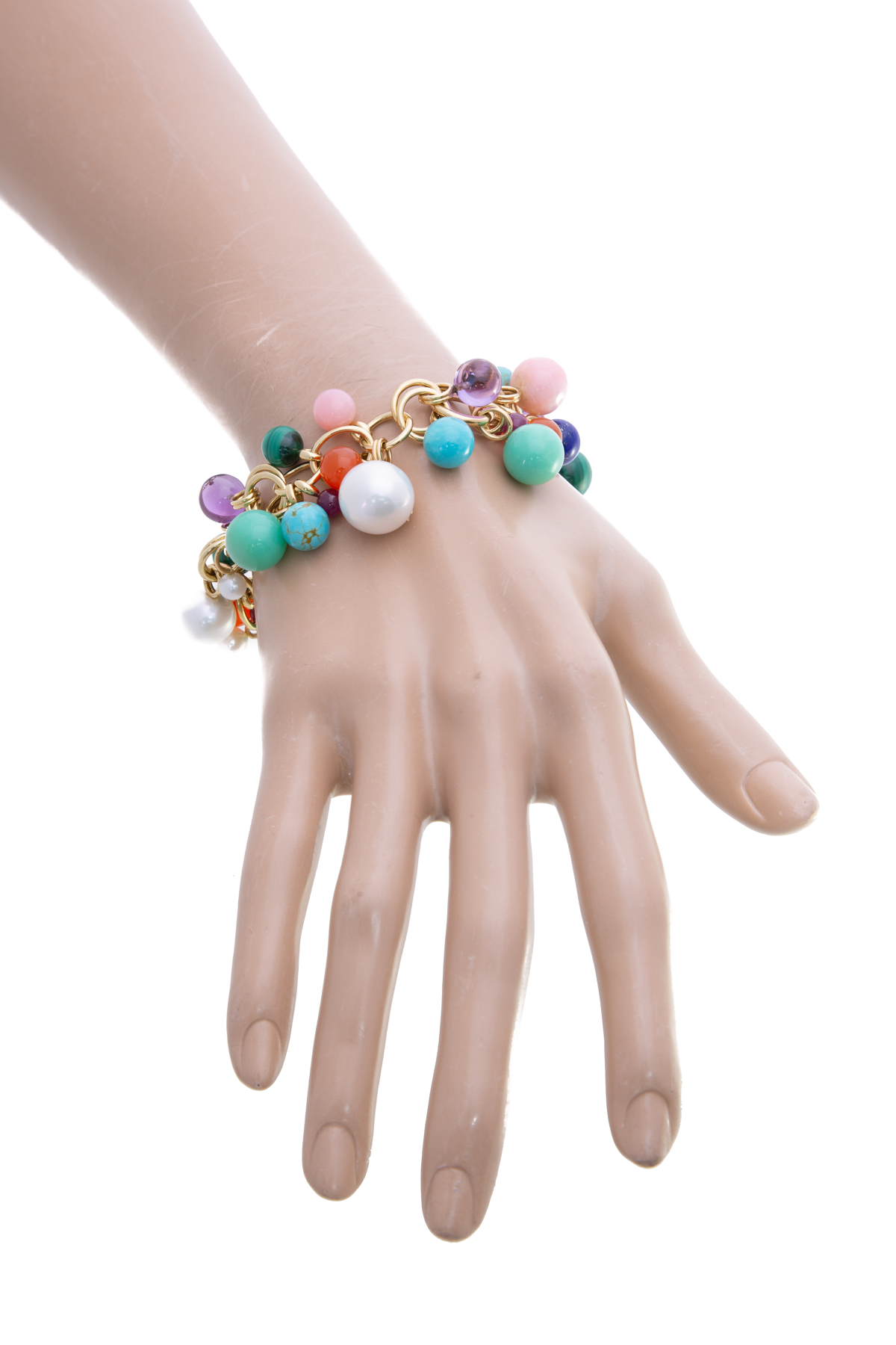 Ippolita Yellow Gold Nova Cluster Multistone Bracelet