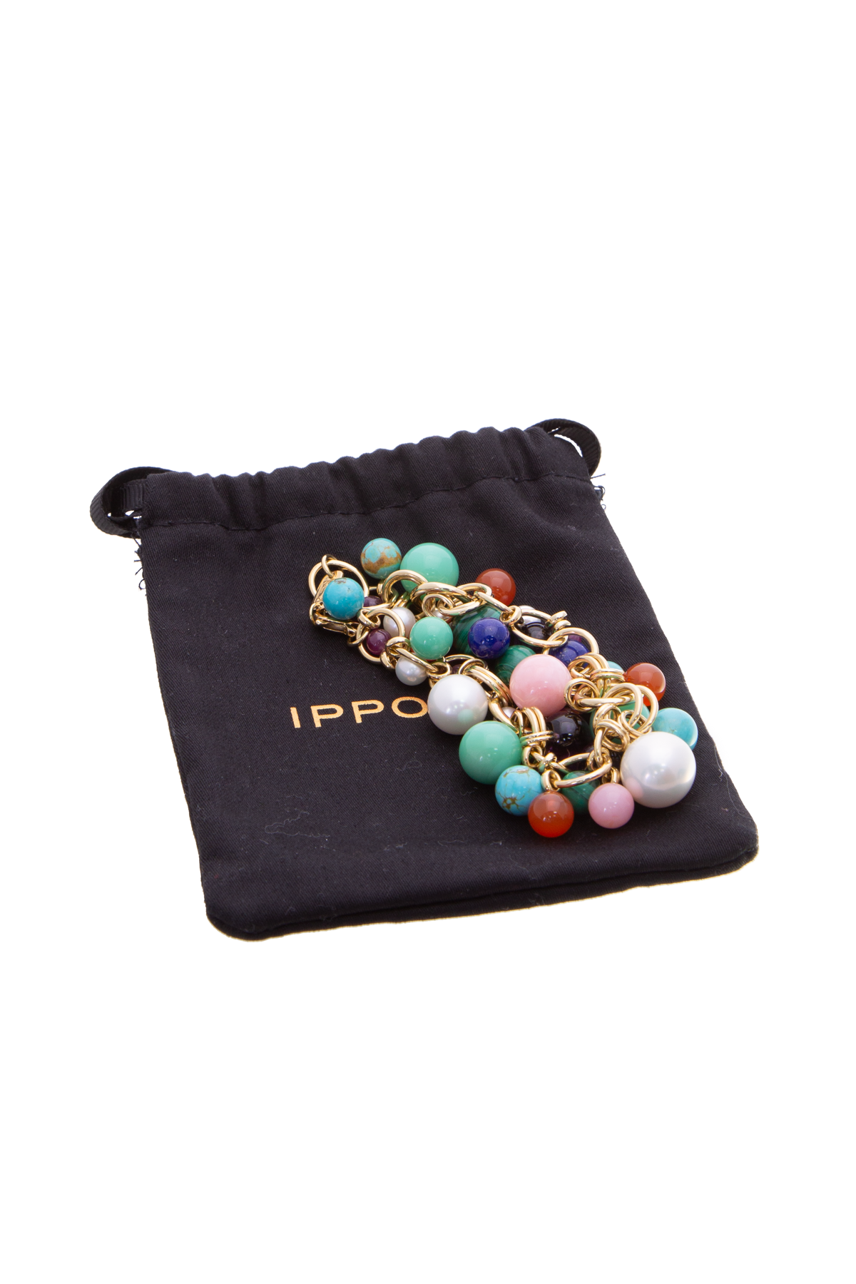 Ippolita Yellow Gold Nova Cluster Multistone Bracelet
