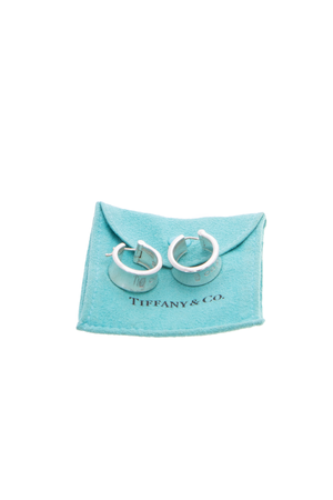 Tiffany Silver Since 1837 Huggie Earring