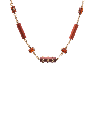 Louis Vuitton Brown Circus Resin Necklace