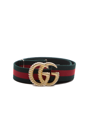 Gucci Torchon Elastic Web Double G Belt - Size 34