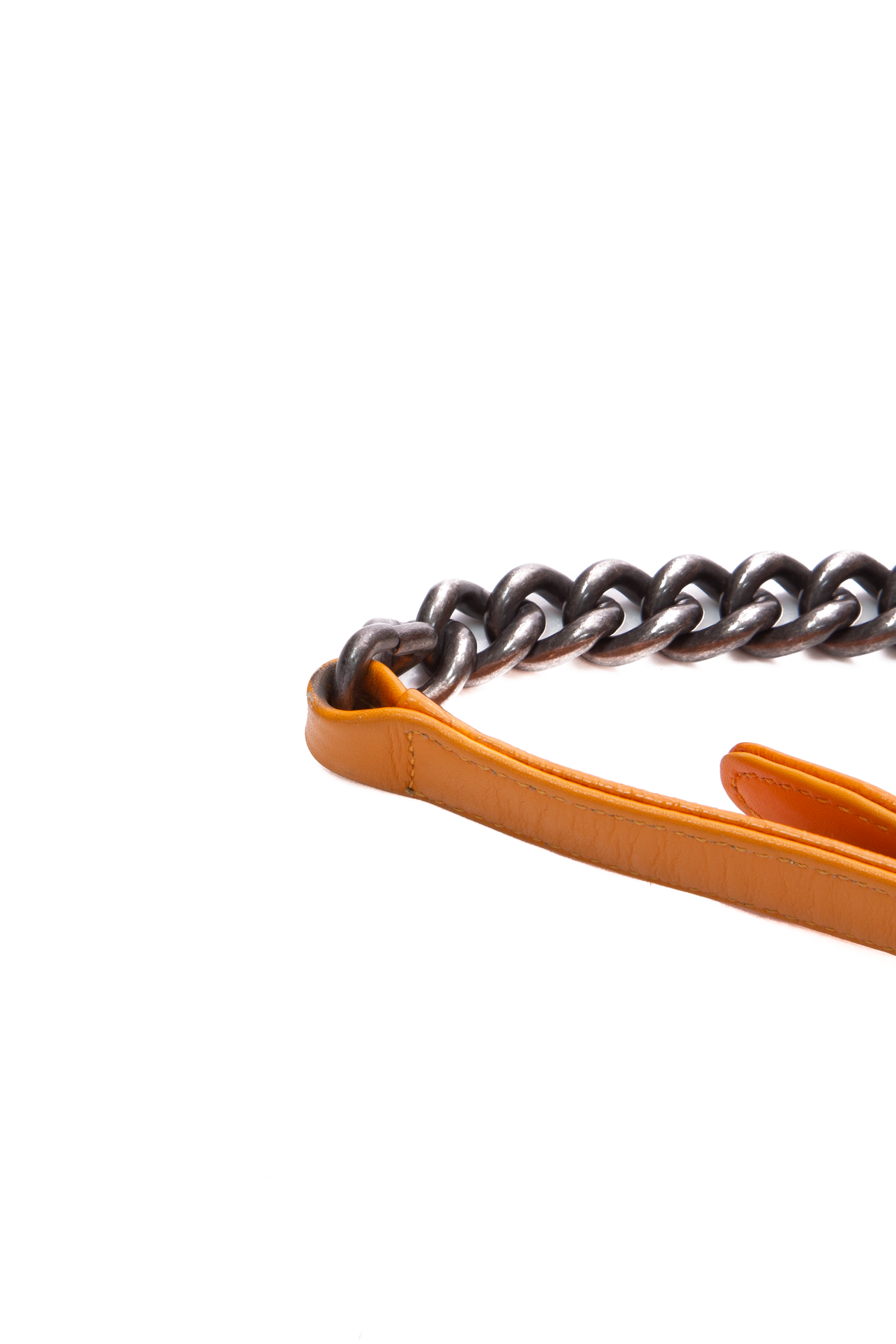 Chanel Orange Patent Boy Bag