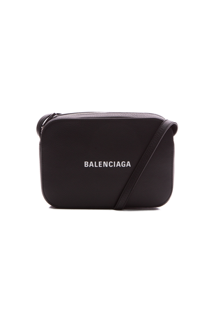 Balenciaga Black Logo Camera Bag