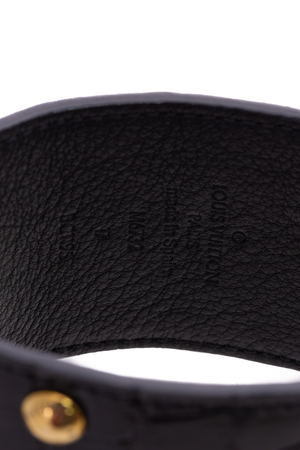 Louis Vuitton Black Studded Cuff Bracelet