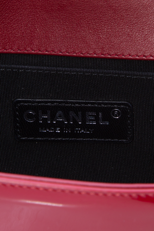 Chanel Red Patent Boy Bag
