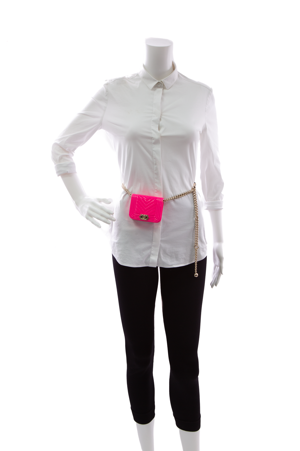 Chanel Chevron Boy Flap Belt Bag Couture USA