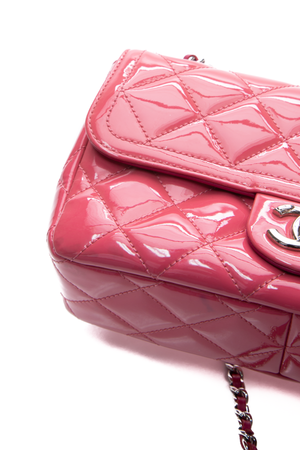 Chanel Pink Patent Coco Shine Flap Bag