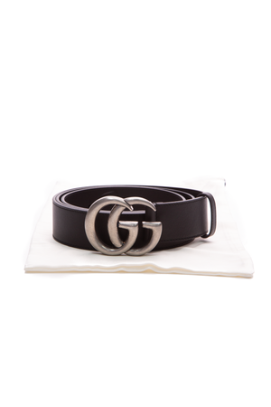 Gucci Black Mens Marmont Belt - Size 48