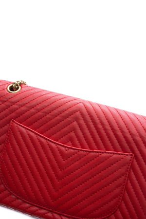 Chanel Red Chevron Reissue Flap Bag