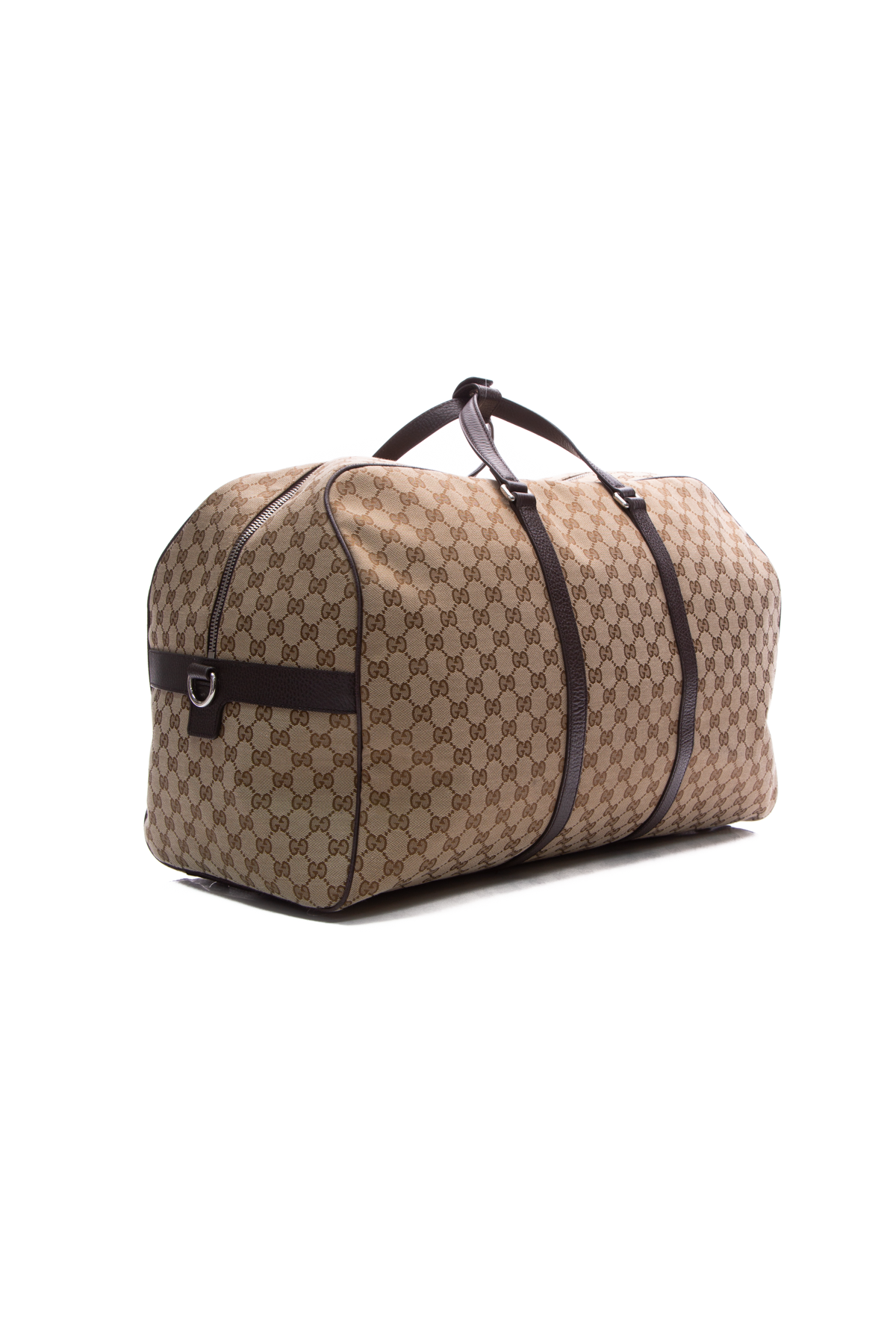 Gucci Beige/Off White GG Supreme Canvas Medium Web Savoy Duffle Bag at  1stDibs