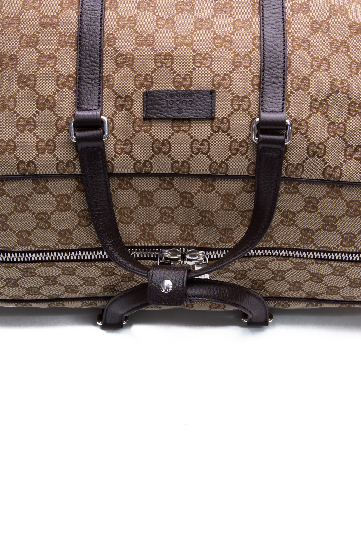 Jumbo GG Small canvas duffel bag in black - Gucci | Mytheresa