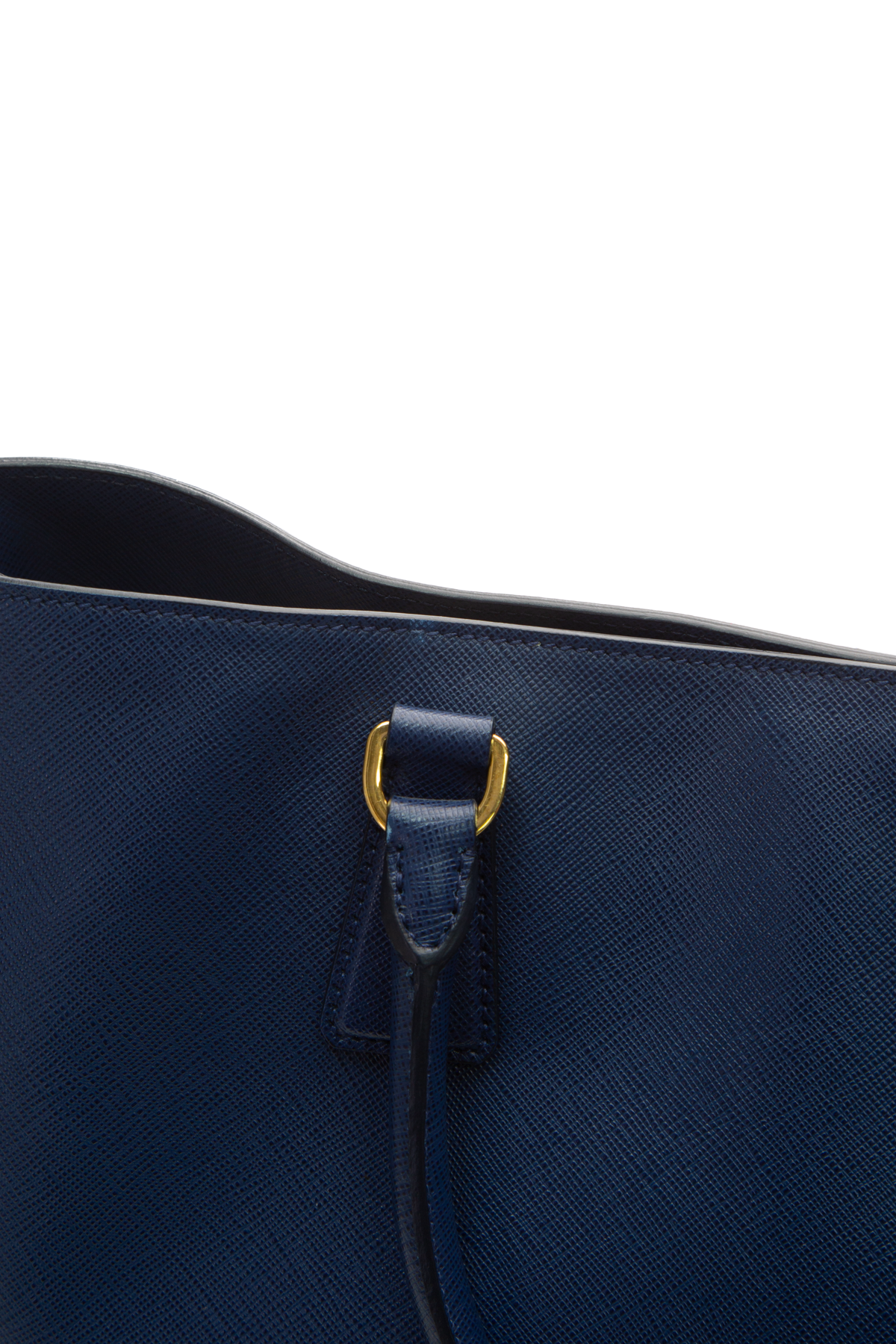 Prada Blue Saffiano Tote Bag 