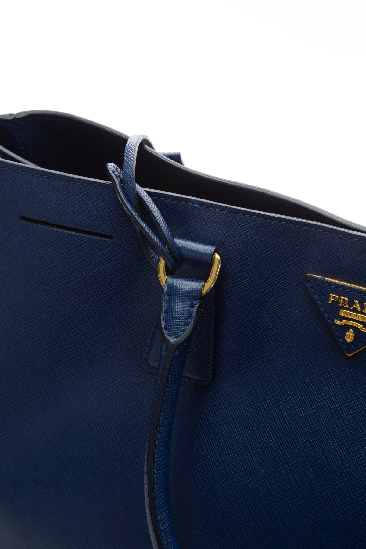 Prada Blue Saffiano Tote Bag 