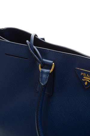 Prada Blue Saffiano Tote Bag 