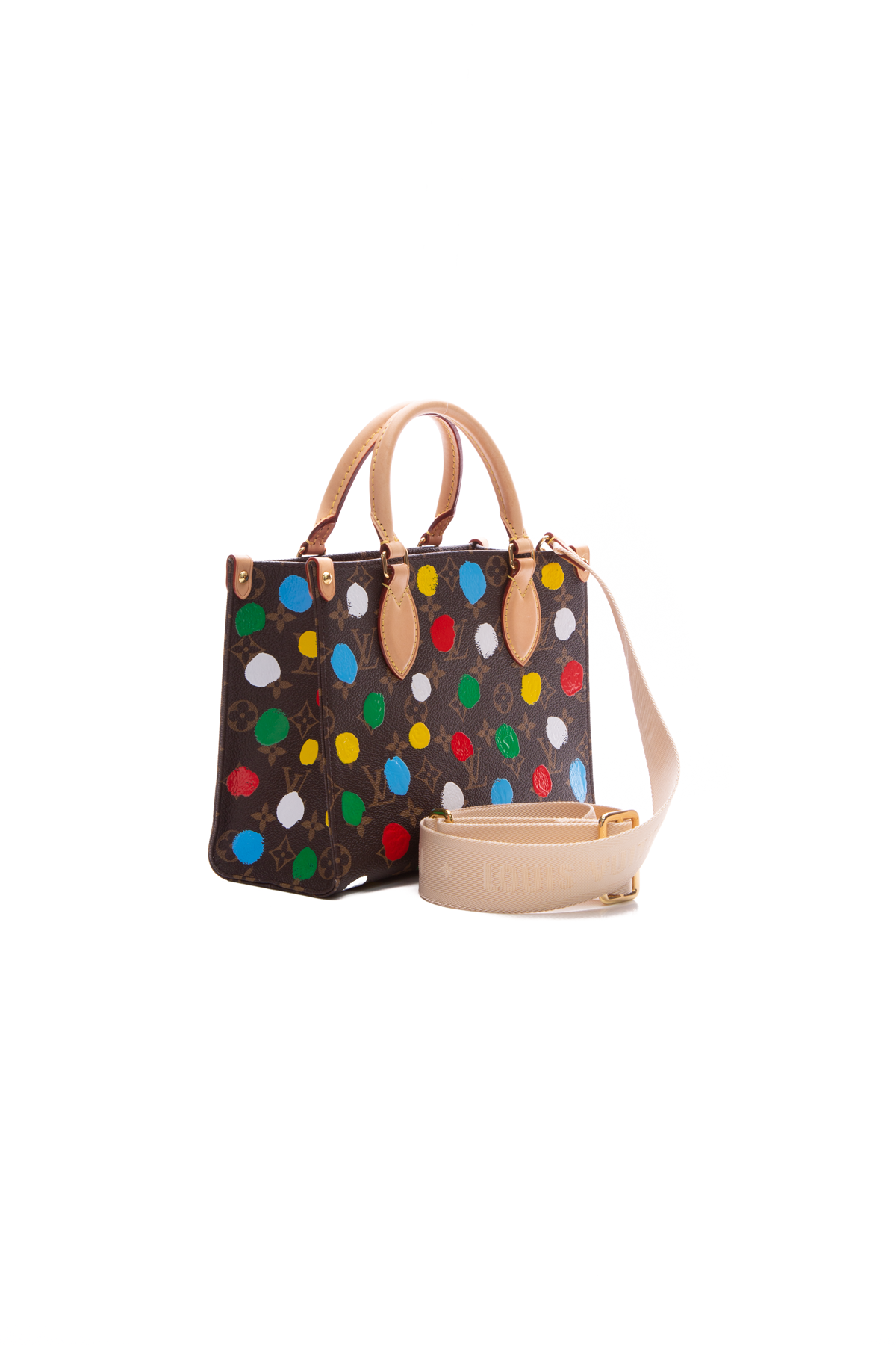 Borsa Firmata YK Onthego Tote Bag Dots Shopping Bag Donna Yayoi