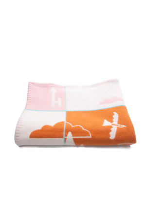 Hermes Pink/Orange  Adada Avalon Blanket