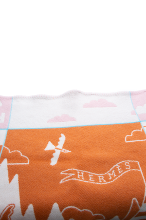 Hermes Pink/Orange Adada Avalon Blanket