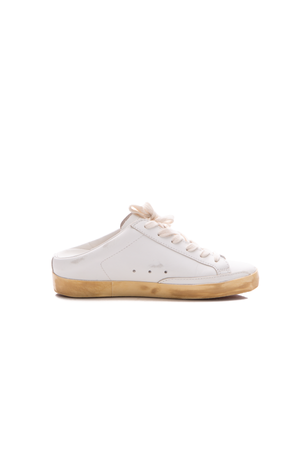 Golden Goose White Slip On Sneakers- Size 34