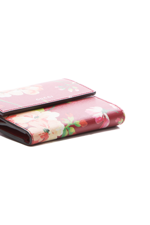 Gucci Red Blooms Flap Wallet 