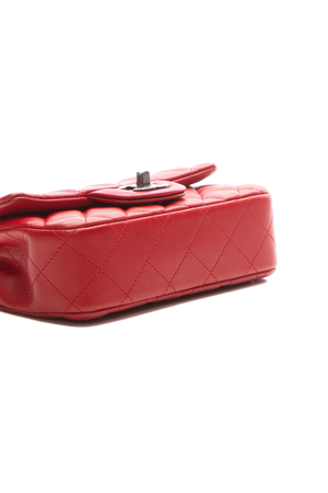 Chanel Red Lambskin Flap Bag