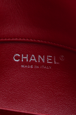 Chanel Red Lambskin Flap Bag