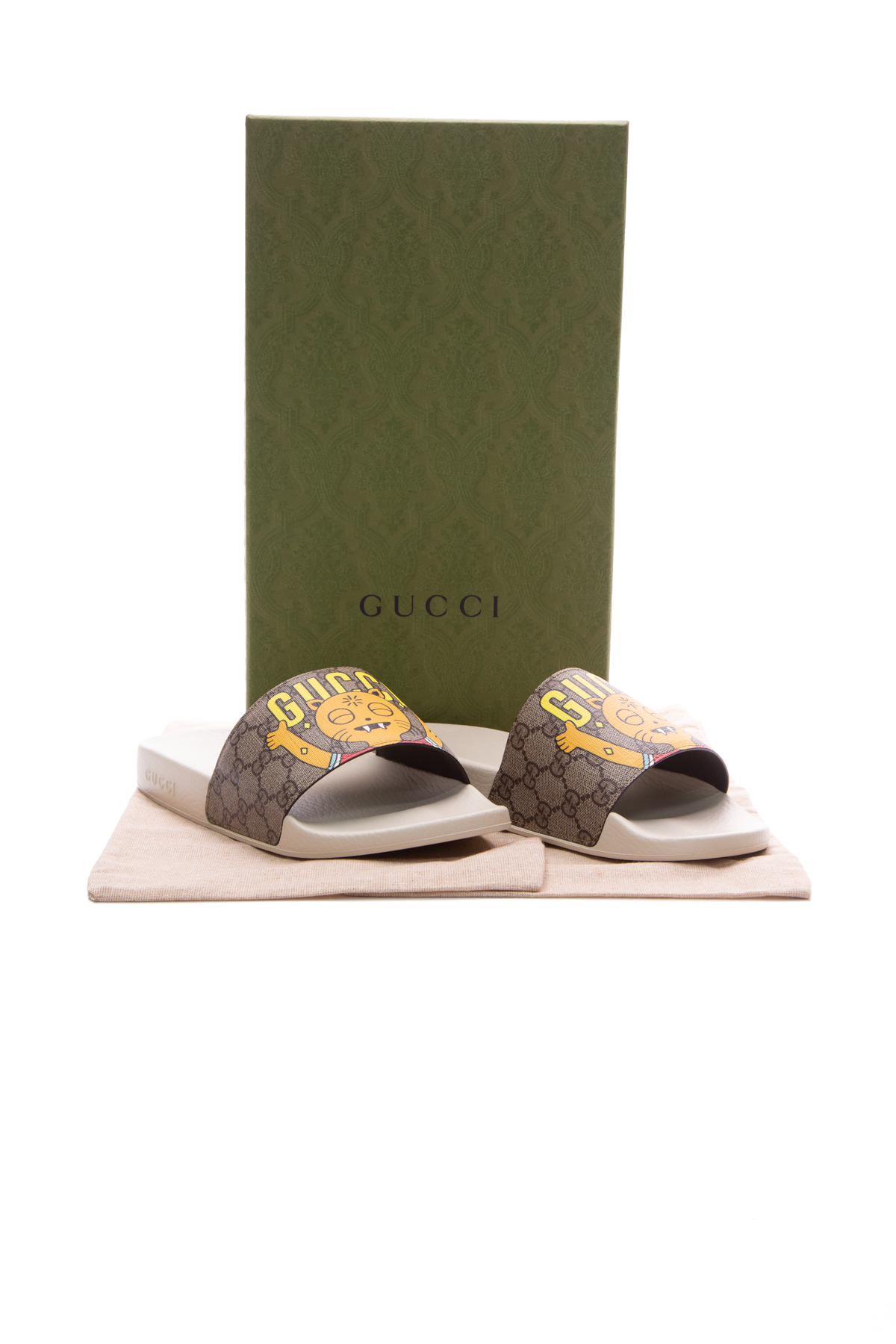 Gucci suede outlet slides