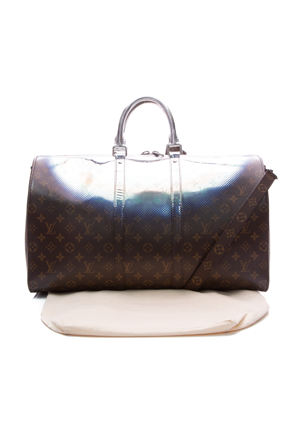 metallic louis vuitton duffle bag