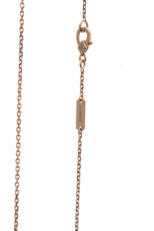 Van Cleef & Arpels Alhambra Letterwood and Diamond Pendant Necklace