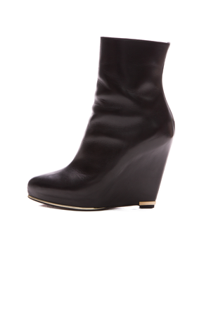  Givenchy Black Wedge Ankle Booties - Size 36