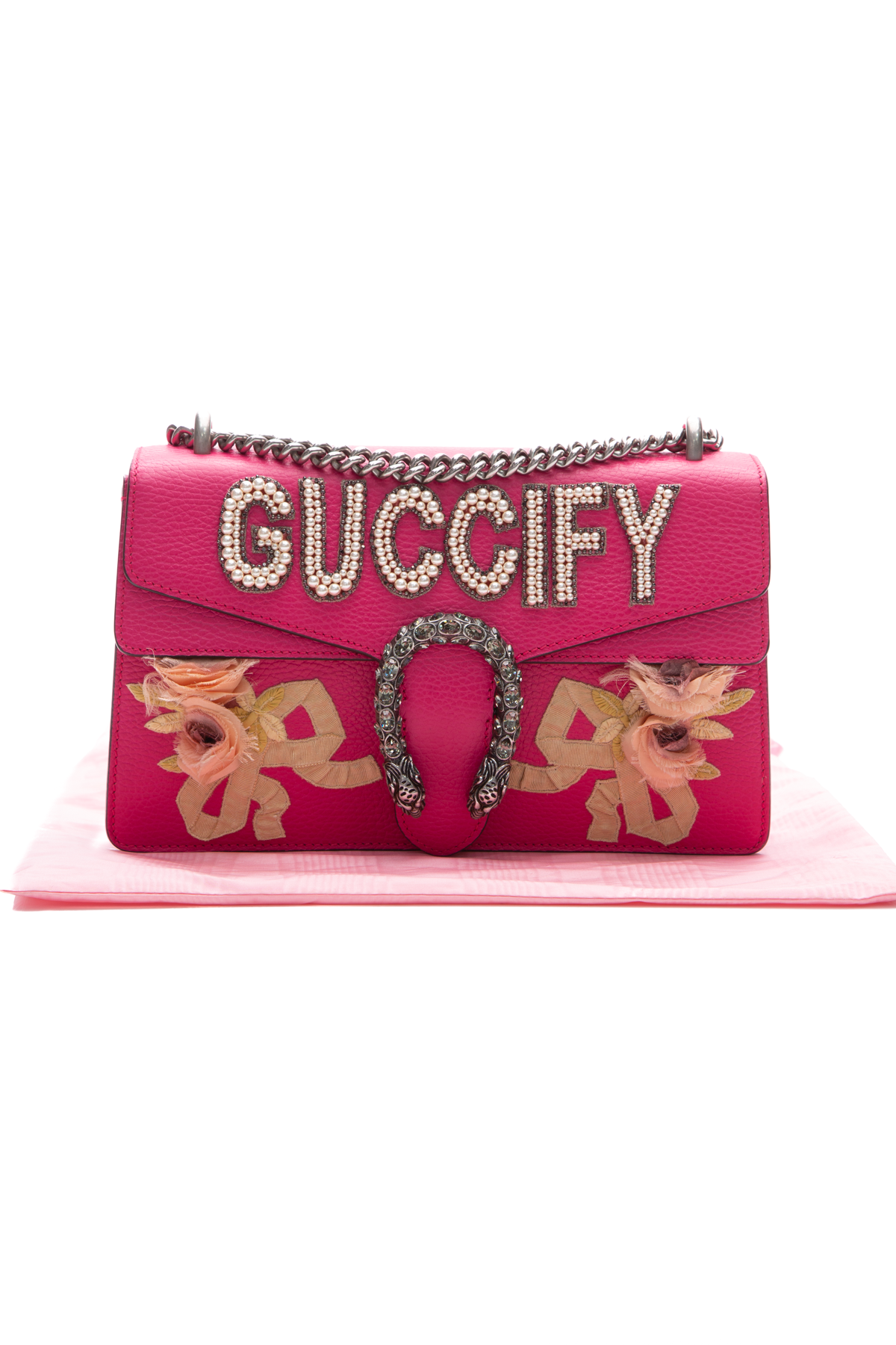 Gucci Medium Pearl Guccify Dionysus Bag - Couture USA