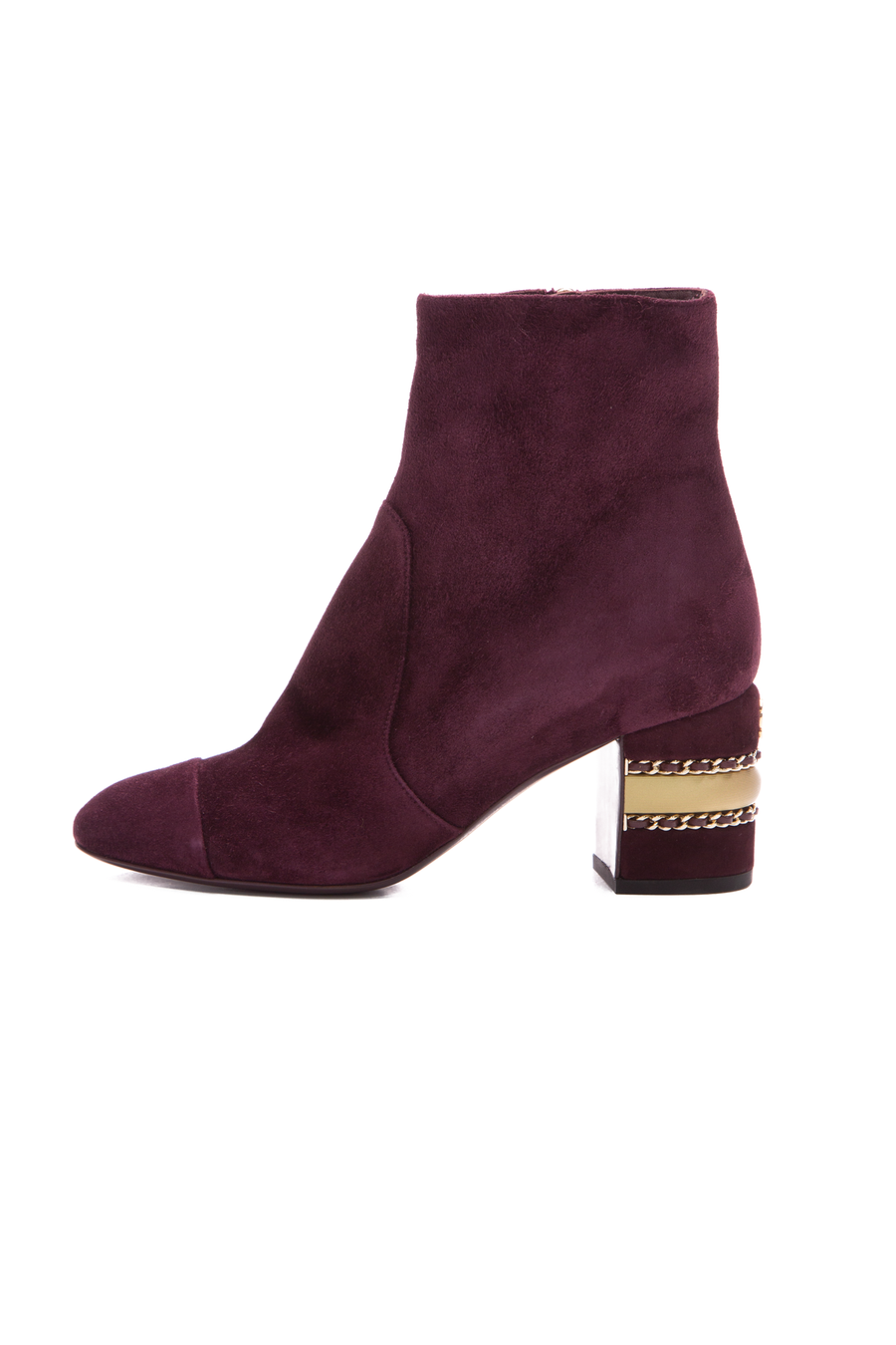 Chanel Suede Chain CC Boots