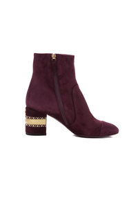 Chanel Suede Chain CC Boots