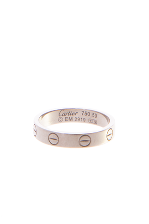 Cartier White Go Love Band Ring