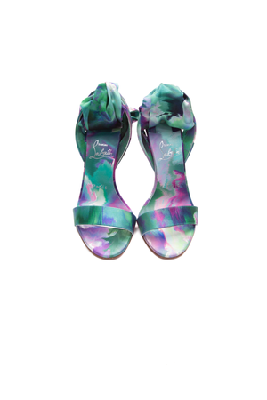 Louboutin Grn/Prpl Sandale Du Désert Sandals - Size 36
