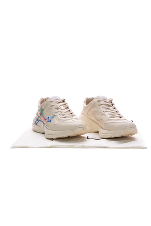 Gucci Ivory Hawaii Rhyton Sneakers - Size US 8.5
