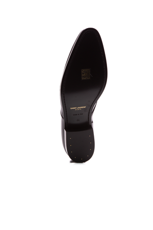  Saint Laurent Black Mens Patent Dress Shoes - US Size 11