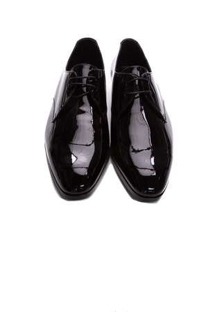  Saint Laurent Black Mens Patent Dress Shoes - US Size 11