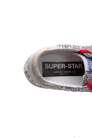 Golden Goose Silver Glitter Superstar Sneaker - Size 37